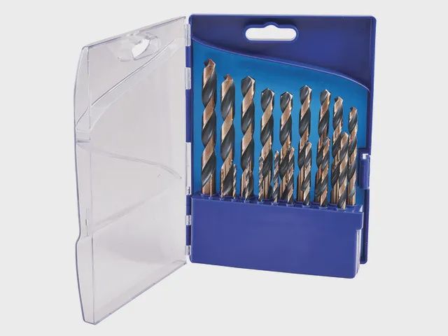 Faithfull XMS24HSSSET 19 Piece Durable & Versatile HSS Jobber Drill Bit Set for All Your Drilling Needs