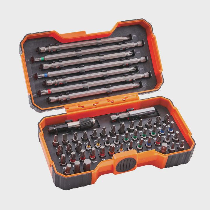 Bahco 54 Piece Colour Coded Bit Set Comprehensive &amp; Easy to Organize XMS24BITS54