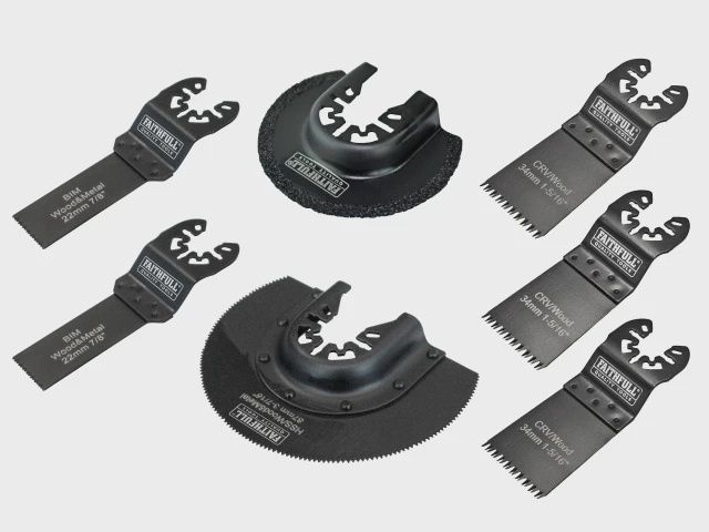 Faithfull FAIMFKIT7 7 Piece Multi- Function Tool Blade Set