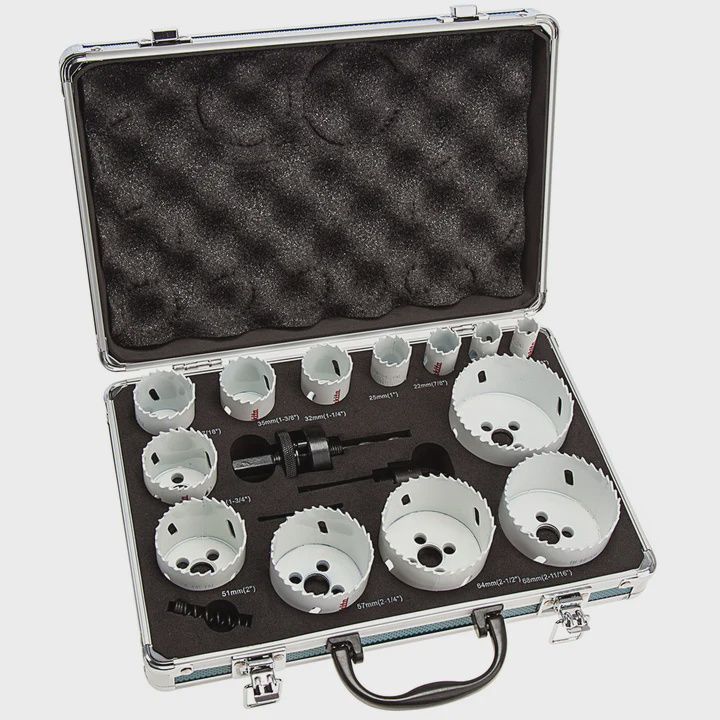 Makita D-47307 Universal Hole Saw Aluminium Kit Set Of 16 Piece