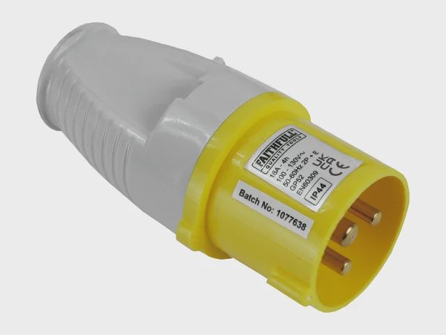 Faithfull FPPPLUG110 Yellow Plug 16A 110V