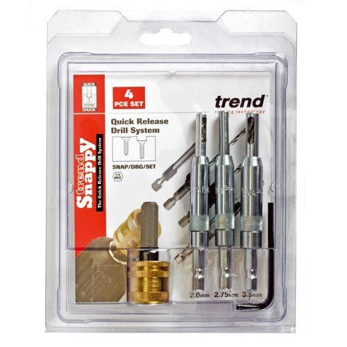 Trend Drill Bit Guides 4 piece set SNAP/DBG/SET