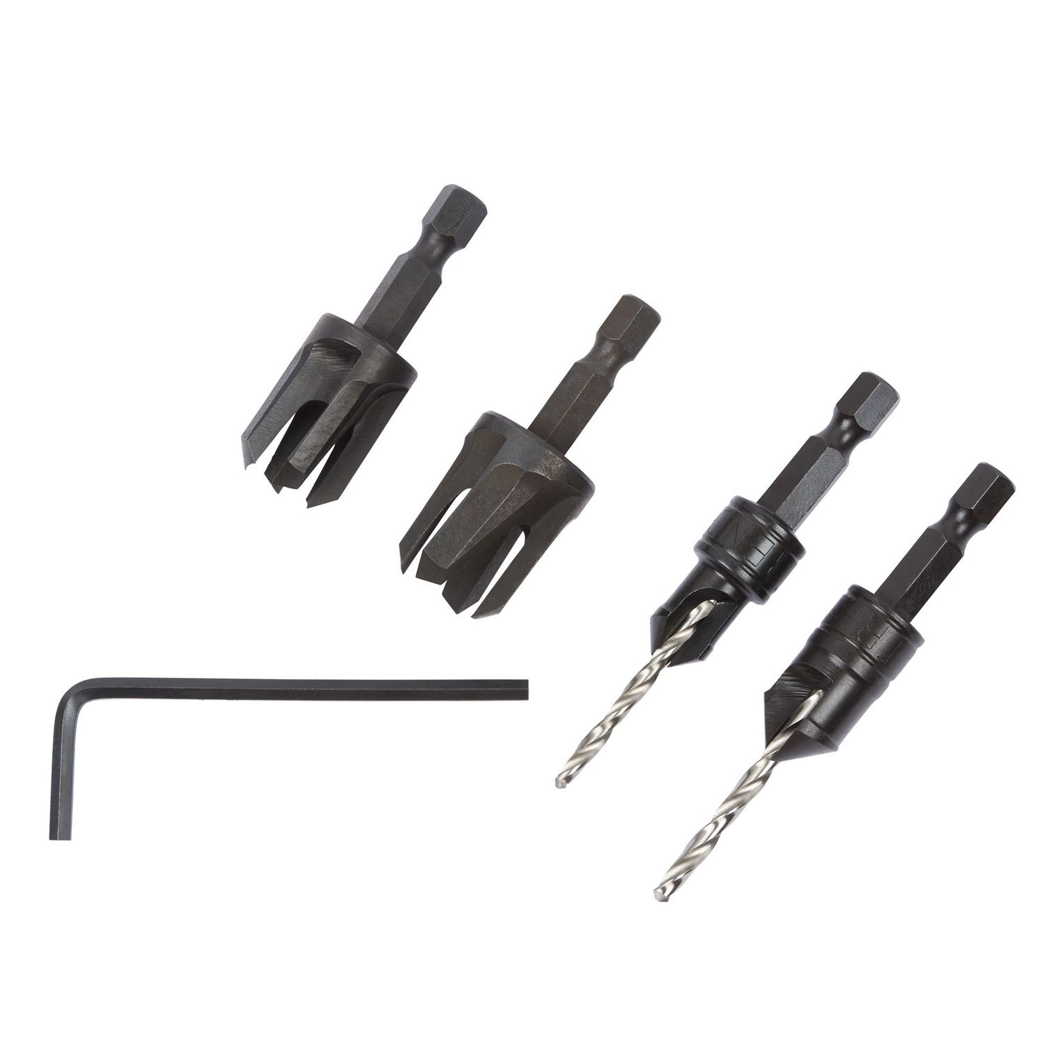 Trend Snappy 4 Piece Set Countersink &amp; Plug cutter Set SNAP/PC/A