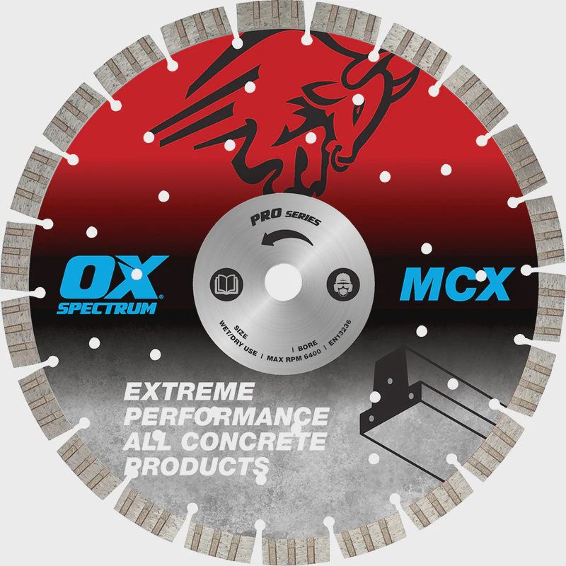 OX Spectrum Superior Supercut Dia Blade – Concrete / GP – 350/20mm