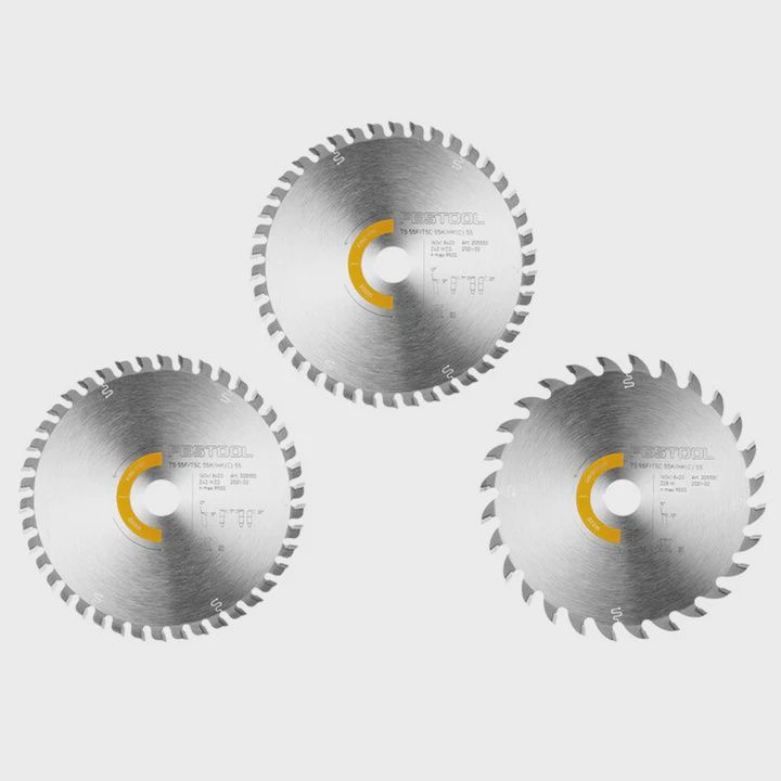 Festool KSB-SORT/3 W 160x1,8 Circular Saw Blade Set Of 3 - 578547