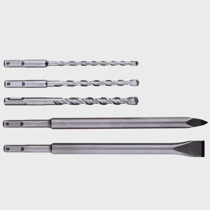 Metabo 5 Piece SDS-Plus Drill Bit &amp; Chisel Set 630465000