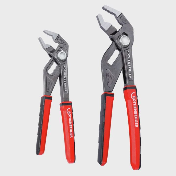 Rothenberger 7&quot; &amp; 10&quot; Rogrip F Twin Water Pump Pliers Pack Of 2 Colour Grip 1000004863