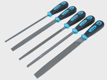 Bluespot B/S22654 Soft Grip Handled File Set, 5 Piece