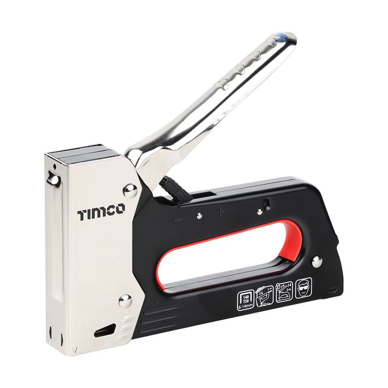 Timco HD 6 - 14mm Stapler Heavy Duty Steel Professional Staple Gun 370321