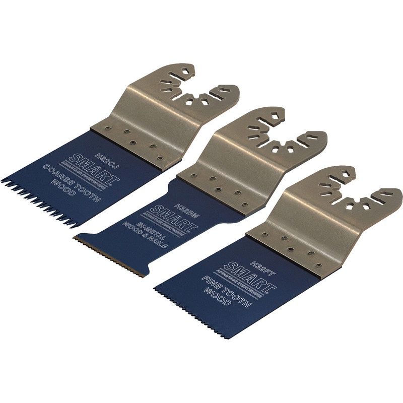 Smart H3MAK 3 Piece Trade Series Universal Multi Tool Blade Set