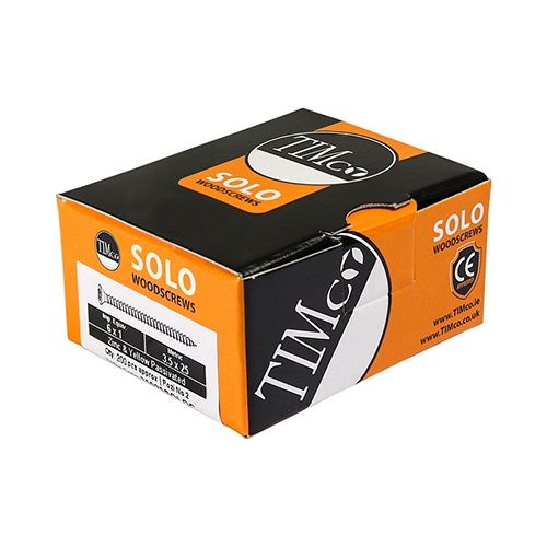 Timco Solo Chipboard &amp; Woodscrews - PZ - Double Countersunk - Yellow 4.5 x 60 45060SOLOC