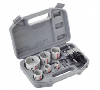 Bosch 2608580803 HSS Bi-Metal Hole Saw Set for Plumbers 19 – 57mm (9 Piece)