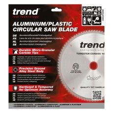 Trend CSB/AP26096 - Trend Aluminium/Plastic Circular Saw Blade 260mm x 30mm x 96T