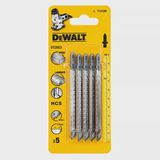 DeWalt 100mm Jigsaw Blades for Wood T-Shank HCS DT2053-QZ Pack of 5