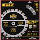 Dewalt 350mm Elite Series Rebar Concrete Diamond Wheel Blade DT20465-QZ