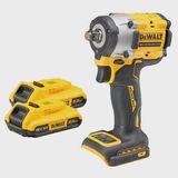 Dewalt DCF921D2T 18V XR Brushless 1/2in Impact Wrench With 2 x 2.0Ah Batteries Charger In Case