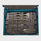 Makita B-52059 SDS Plus Drill Bit & Chisel Set In MakPac Case 17 Piece