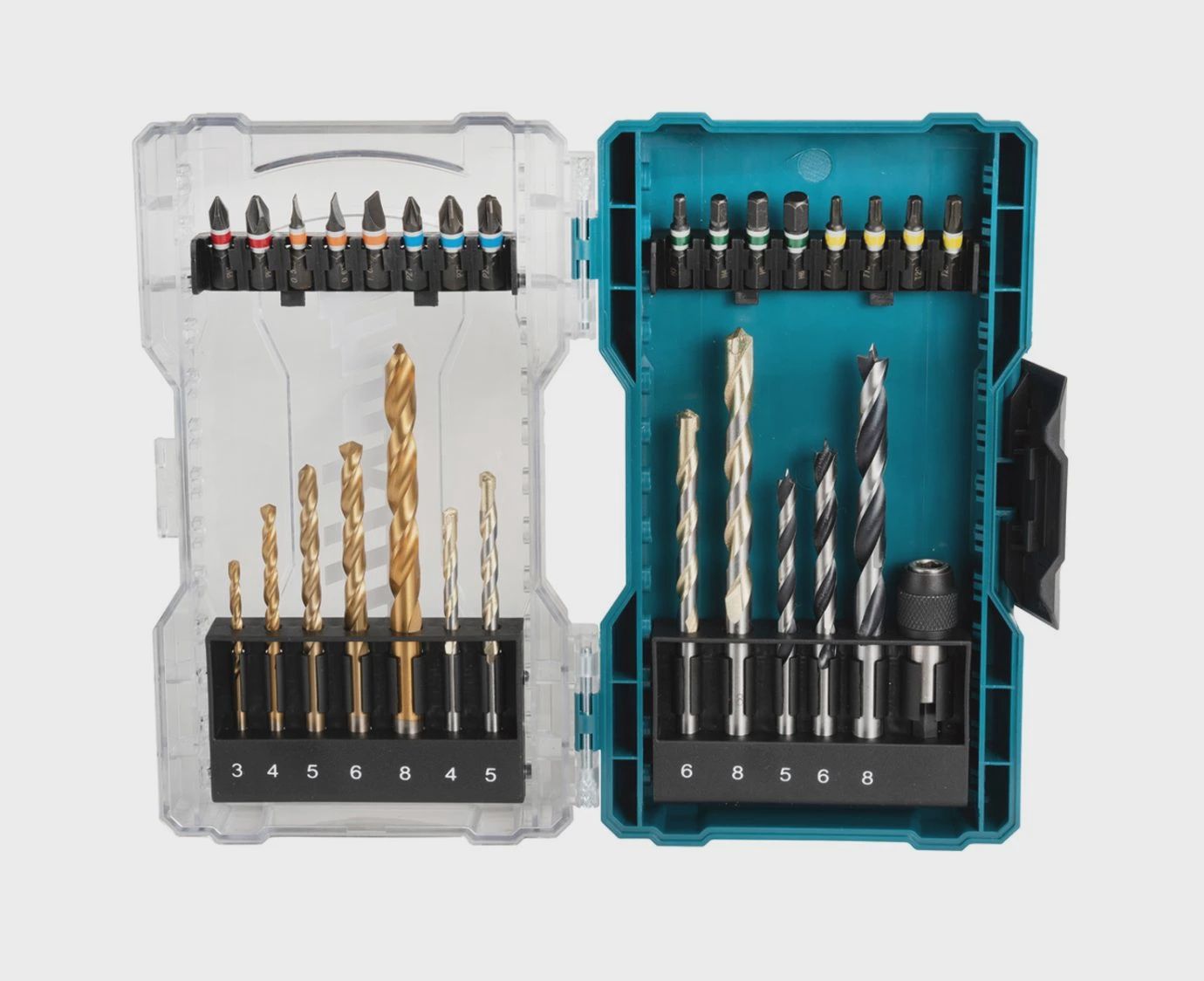Makita E-07054 29 Piece Wood, Metal, Brick Drill Bits &amp; Screwdriver Bits In Case