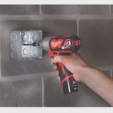 Milwaukee M12BID-202C 12V Impact Driver 1/4" with 2 x 2.0Ah Batteries & Charger in Case 4933443895