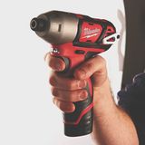 Milwaukee M12BID-202C 12V Impact Driver 1/4" with 2 x 2.0Ah Batteries & Charger in Case 4933443895