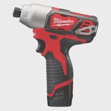 Milwaukee M12BID-202C 12V Impact Driver 1/4" with 2 x 2.0Ah Batteries & Charger in Case 4933443895