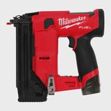 Milwaukee M12FCN18GS-202X 12V Fuel Brushless 18GA Straight Brad Nailer with 2 x 2.0Ah Battery Charger & Case 4933493356