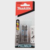 Makita E-06292 Impact Premier Double Ended PZ2 Bit 65mm x2 Pcs