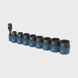 Makita E-16639 3/8" Square Drive Black Impact Socket Set Of 8 Piece