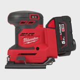Milwaukee M18BQSS-502B 18V 1/4 Sheet Sander with 2 x 5.0Ah Batteries, Charger & Bag 4933479968