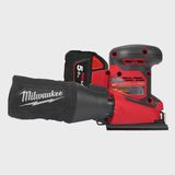 Milwaukee M18BQSS-502B 18V 1/4 Sheet Sander with 2 x 5.0Ah Batteries, Charger & Bag 4933479968
