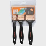 Kendo 3-Piece Paint Brush Set (1", 1.5", 2")/(25-38-50.8 mm)