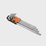 Kendo Extra long Arm Ball End Hex Key Set 9 Pieces