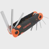 Kendo Folding Hex Key Set 8 Pieces