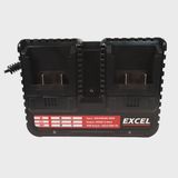 Excel 100-240V Dual Port Fast Battery Charger 2.3A