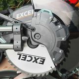 Excel 12" 305mm Sliding Mitre Saw Double Bevel 1800W/240V with Laser
