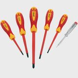Kendo VDE Screwdriver Pack of 6 with 3 Pieces Pliers Set