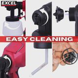 Excel 18V Cordless 1000ml Spray Gun Body Only (Battery & Charger Not Included)