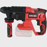 Excel 18V Cordless SDS-Plus Rotary Hammer Drill with Chuck & Chisel Set 4 Piece