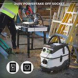 Excel 30L Wet & Dry Dust Extractor Vacuum Cleaner 240V/1600W