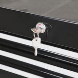 Excel 7 Drawers Tool Chest Storage Cabinet with Wheel - Black