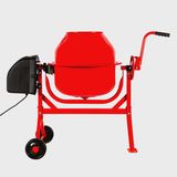 Excel 70L Portable Cement Concrete Mixer 240V/220W with Wheels