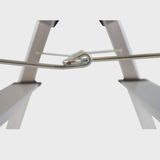 Excel Aluminium Stool Ladder Folding Hop Up 3 Tread 610mm x 390mm