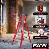Excel Electricians Fibreglass Platform Step Ladder 6 Tread 2.04m EN131