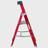 Excel Electricians Fibreglass Platform Step Ladder 5 Tread 1.81m EN131