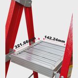 Excel Electricians Fibreglass Platform Step Ladder 5 Tread 1.81m EN131