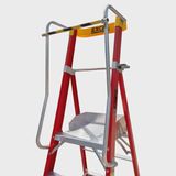 Excel Electricians Fibreglass Podium Step Ladder 6 Tread 2.61m EN131-7