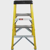 Excel Electricians Fibreglass Step Ladder 3 Tread 1.03m Heavy Duty
