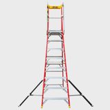 Excel Electricians Fibreglass Podium Step Ladder 8 Tread 3.18m EN131-7
