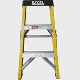 Excel Electricians Fibreglass Step Ladder 2 Tread 0.76m Heavy Duty