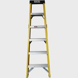 Excel Electricians Fibreglass Step Ladder 5 Tread 1.56m Heavy Duty